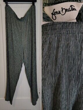 Vintage 1980s Fern Bratten High Waisted Tapered Leg Pull On Pants Womens L 12-14